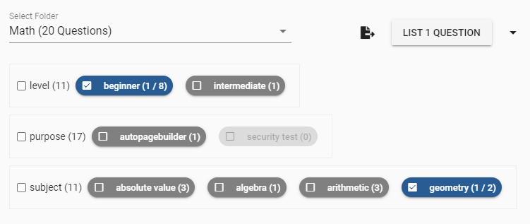 Online question bank for managing and storing questions